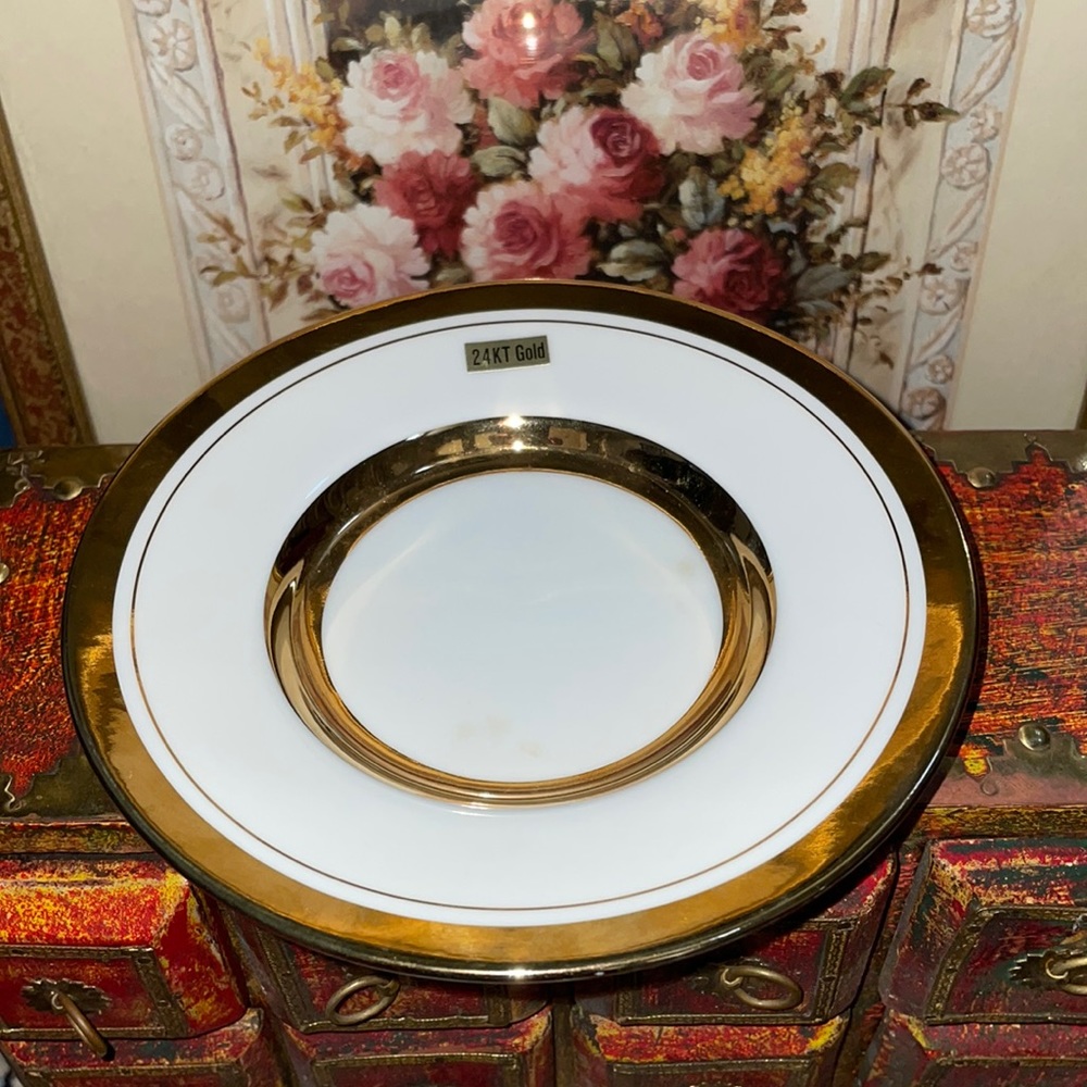 24K Gold Decorative Plate chokin